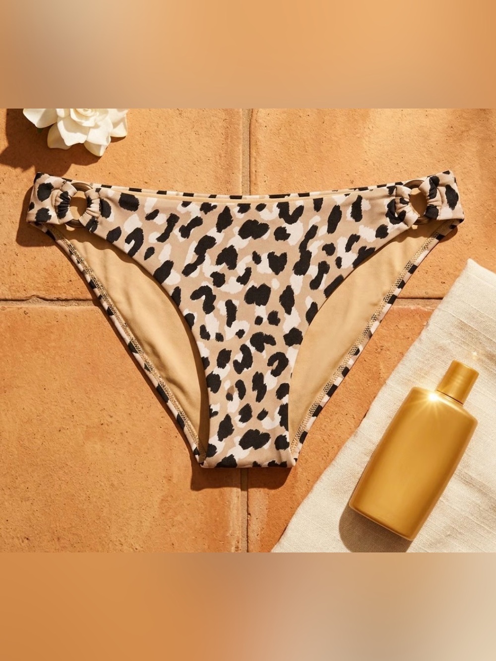 Vitamin A Midori Animal Print Bikini Bottoms - Size 6, NWT, Made in Italy